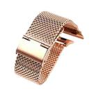 304 Stainless Steel Milanese Watch Band with Connector For Apple Watch Series 10 42mm / 9&8&7 41mm / SE 3&SE 2&6&SE&5&4 40mm / 3&2&1 38mm(Rose Gold) - 1