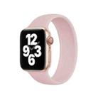 For Apple Watch Series 8&7 41mm / SE 2&6&SE&5&4 40mm / 3&2&1 38mm Solid Color Elastic Silicone Watch Band, Size:S 130mm (Gray Pink) - 1