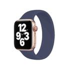 For Apple Watch Series 8&7 41mm / SE 2&6&SE&5&4 40mm / 3&2&1 38mm Solid Color Elastic Silicone Watch Band, Size:M 143mm (Deep Blue) - 1