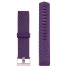For Fitbit Charger 2 Bracelet Watch Diamond Texture TPU Watch Band, Full Length: 23cm(Purple) - 3