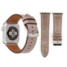 For Apple Watch Series 10 42mm / 9&8&7 41mm / SE 3&SE 2&6&SE&5&4 40mm / 3&2&1 38mm Fresh Style Genuine Leather Watch Band(Brown) - 1