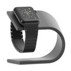 U Shape Aluminum Stand Charger Holder For Apple Watch 38mm / 42mm(Black) - 1