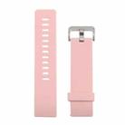 For Fitbit Blaze Watch Oblique Texture Silicone Watchband, Large Size, Length: 17-20cm(Pink) - 2