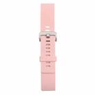 For Fitbit Blaze Watch Oblique Texture Silicone Watchband, Large Size, Length: 17-20cm(Pink) - 3