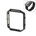 For Fitbit Blaze Watch Stainless Steel Frame Holder Shell(Black) - 1