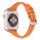 Simple Fashion Genuine Leather T Type Watch Band for Apple Watch Series 3 & 2 & 1 38mm(Orange) - 4