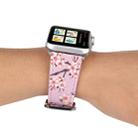Fashion Plum Blossom Pattern Genuine Leather Wrist Watch Band for Apple Watch Series 3 & 2 & 1 38mm(Purple) - 8