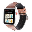 For Apple Watch Series 3 & 2 & 1 42mm Simple Fashion Cowhide Big Eyes Pattern Watch Band - 7