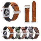 For Apple Watch Series 3 & 2 & 1 42mm Simple Fashion Cowhide Big Eyes Pattern Watch Band - 9