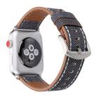 For Apple Watch Ultra 49mm / Series 8&7 45mm / SE 2&6&SE&5&4 44mm / 3&2&1 42mm Simple Fashion Genuine Leather Cowboy Pattern Watch Band(Grey) - 6