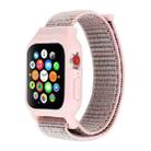 For Apple Watch Ultra 49mm&Watch Ultra 2 49mm / Series 10 46mm / 9&8&7 45mm / SE 3&SE 2&6&SE&5&4 44mm / 3&2&1 42mm Nylon Watch Band with Hook and Loop Fastener (Pink) - 1