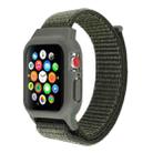 For Apple Watch Ultra 49mm&Watch Ultra 2 49mm / Series 10 46mm / 9&8&7 45mm / SE 3&SE 2&6&SE&5&4 44mm / 3&2&1 42mm Nylon Watch Band with Hook and Loop Fastener (Green) - 1