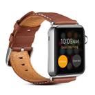 Denior Environmental Luxury Car Watch Leather Watch Band for Apple Watch Ultra 49mm&Watch Ultra 2 49mm / Series 10 46mm / 9&8&7 45mm / SE 3&SE 2&6&SE&5&4 44mm / 3&2&1 42mm(Brown) - 1