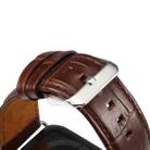 Denior Crocodile Grain Watch Cowhide Leather Watch Band for Apple Watch Series 7 41mm / 6 & SE & 5 & 4 40mm / 3 & 2 & 1 38mm (Brown) - 6