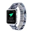 Print Milan Steel Wrist Watch Band for Apple Watch Series 3 & 2 & 1 42mm (Camouflage Black) - 1