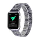 Print Milan Steel Wrist Watch Band for Apple Watch Series 3 & 2 & 1 42mm (Camouflage Grey) - 1