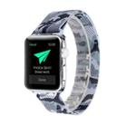 Print Milan Steel Wrist Watch Band for Apple Watch Series 3 & 2 & 1 38mm (Camouflage Black) - 1