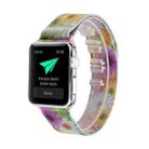 Print Milan Steel Wrist Watch Band for Apple Watch Series 3 & 2 & 1 38mm (Colored Chrysanthemum) - 1