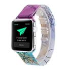 Print Milan Steel Wrist Watch Band for Apple Watch Series 3 & 2 & 1 38mm (Gradient Print) - 1