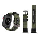 Jeep Style Nylon Wrist Watch Band with Stainless Steel Buckle for Apple Watch Series 3 & 2 & 1 38mm(Army Green) - 1
