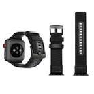 Jeep Style Nylon Wrist Watch Band with Stainless Steel Buckle for Apple Watch Series 3 & 2 & 1 38mm(Black) - 1