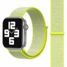 Simple Fashion Nylon Watch Band for Apple Watch Ultra 49mm&Watch Ultra 2 49mm / Series 10 46mm / 9&8&7 45mm / SE 3&SE 2&6&SE&5&4 44mm / 3&2&1 42mm, with Magic Stick(Fluorescent Green Light) - 1