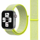For Apple Watch 46mm / 49mm / 45mm / 44mm Simple Fashion Nylon Watch Band with Magic Stick(Fluorescent Green Light) - 2