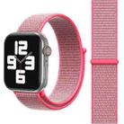 Simple Fashion Nylon Watch Band for Apple Watch Ultra 49mm&Watch Ultra 2 49mm / Series 9&8&7 45mm / SE 3&SE 2&6&SE&5&4 44mm / 3&2&1 42mm, with Magic Stick(Pink) - 1