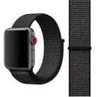 Simple Fashion Nylon Watch Band for Apple Watch Series 9&8&7 41mm / SE 3&SE 2&6&SE&5&4 40mm / 3&2&1 38mm, with Magic Stick(Nightfall Black) - 1