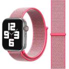 Simple Fashion Nylon Watch Band for Apple Watch Series 10 42mm / 9&8&7 41mm / SE 3&SE 2&6&SE&5&4 40mm / 3&2&1 38mm, with Magic Stick(Pink Light) - 1