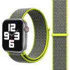 Simple Fashion Nylon Watch Band for Apple Watch Series 10 42mm / 9&8&7 41mm / SE 3&SE 2&6&SE&5&4 40mm / 3&2&1 38mm, with Magic Stick(Green) - 1