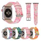 Fish Scale Glitter Genuine Leather Wrist Watch Band with Stainless Steel Buckle for Apple Watch Series 3 & 2 & 1 42mm(Pink) - 7