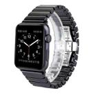 For Apple Watch Series 3 & 2 & 1 38mm Delicate Ceramics Wrist Watch Band(Black) - 1