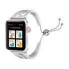 S-shaped Bracelet Stainless Steel Watch Band for Apple Watch Series 3 & 2 & 1 42mm(Silver) - 1