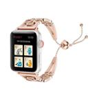 Flower Shaped Bracelet Stainless Steel Watch Band for Apple Watch Series 3 & 2 & 1 42mm(Rose Gold) - 1