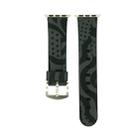 For Apple Watch Series 3 & 2 & 1 42mm Fashion The Old Glory Pattern Silicone Watch Band(Black) - 2