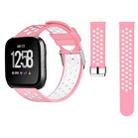 For Fitbit Versa Simple Fashion Silicone Watch Band(Pink) - 1