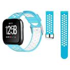 For Fitbit Versa Simple Fashion Silicone Watch Band(Baby Blue) - 1