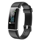 ID130Plus 0.96 inch OLED Touch Screen Bluetooth 4.0 Smart Bracelet, IP67 Waterproof, Support Fitness Tracker / Heart Rate Monitor / Sleep Monitor / Information Reminder / Sedentary Reminder, Compatible with both Android and iOS System(Black) - 1