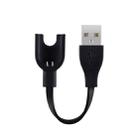 Pure Copper Wire Core Bracelet USB Charger for Xiaomi Mi Band 3(Black) - 1