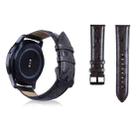 Ostrich Skin Texture Genuine Leather Watch Band for Samsung Gear S3 22mm(Coffee) - 1