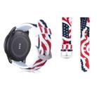 National Flag Pattern Silicone Watch Band for Samsung Gear S3  22mm(White) - 1