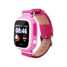 Q90 1.22 inch IPS Color Touch Screen Lovely Children Smartwatch GPS Tracking Wifi Watch, Support  SIM Card,Positioning Mode, Voice Call, Pedometer, Alarm Clock,Sleep Monitoring,SOS Emergency Telephone Dialing(Pink) - 1