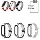 Mijobs PU Leather Watch Band for Xiaomi Mi Band3 & 4 & 5 & 6 Wrist Straps Screwless Magnetic Bracelet Mi Band3 Smart Band Replace Accessories, Host not Included - 6