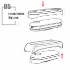 Mijobs PU Leather Watch Band for Xiaomi Mi Band3 & 4 & 5 & 6 Wrist Straps Screwless Magnetic Bracelet Mi Band3 Smart Band Replace Accessories, Host not Included - 7