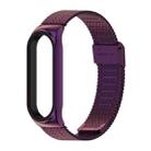 Mijobs Milan CS Screwless Buckle Metal Watch Band Case for Xiaomi Mi Band 3 & 4 & 5 & 6, Host not Included(Purple) - 1