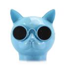 T8 Mini Cat Shape Stereo Wireless Bluetooth Speaker, Support Hands-free / TF Card / FM(Blue) - 1