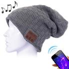 Weave Textured Knitted Bluetooth Headset Warm Winter Beanie Hat with Mic for Boy & Girl & Adults (Dark Grey) - 1
