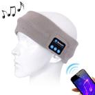 Knitted Bluetooth Headsfree Sport Music Headband with Mic for iPhone / Samsung and Other Bluetooth Devices(Grey) - 1