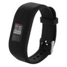 For Garmin Vivofit 3 Smart Watch Silicone Watch Band, Length: about 24.2cm(Black) - 1